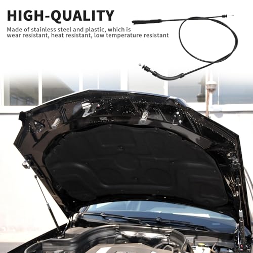 Bomunik 2048800859 Replacement for Front Hood Latch Release Cable With Mercedes-Benz 2007-2015 For Mercedes-Benz W204 X204 C260 C200 C280 C300 C63 AMG C180 GLK300 Ref. Replacement # 2048800059 - Image 2