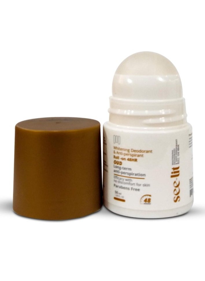 C-Lite Medenza Skin Lightening Roll-On Deodorant with Oud Scent, Refreshing