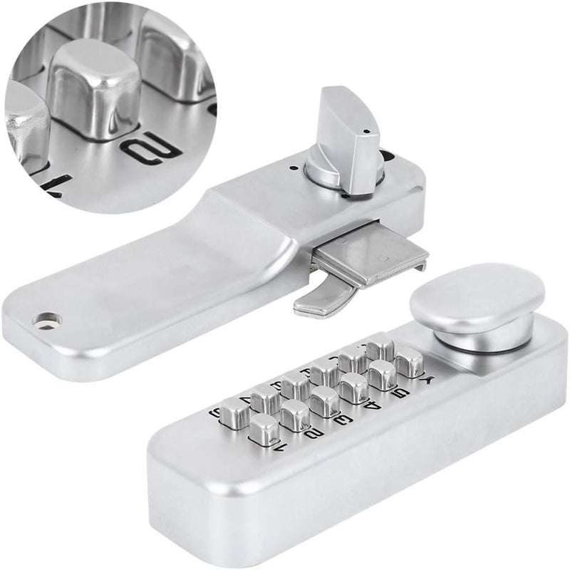 كلاراكو مجموعة قفل باب ميكانيكي رقمي 1-11، قفل باب من سبائك الزنك منزلق بكلمة مرور، قفل باب بدون مفتاح للمنزل والمكتب (يحتاج إلى إطار باب إذا تم تركيبه على باب زجاجي) - Image 2