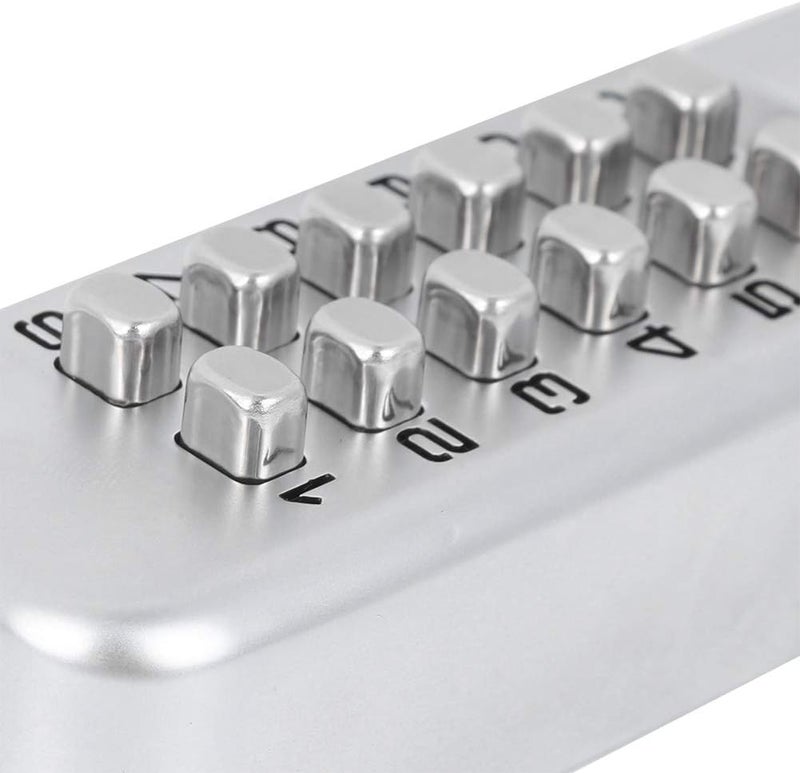 كلاراكو مجموعة قفل باب ميكانيكي رقمي 1-11، قفل باب من سبائك الزنك منزلق بكلمة مرور، قفل باب بدون مفتاح للمنزل والمكتب (يحتاج إلى إطار باب إذا تم تركيبه على باب زجاجي) - Image 3