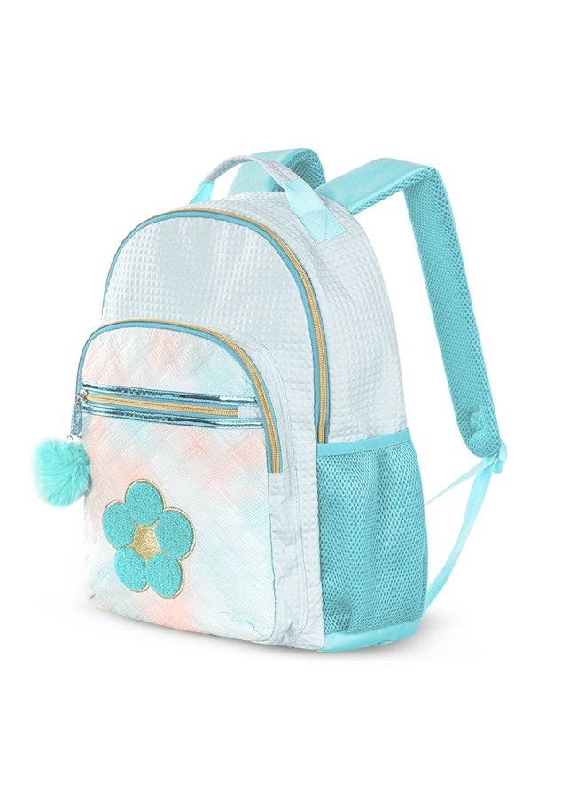 Eazy Kids Eazy Kids 18" Set of 4 Backpack w/ 4 Wheel Trolley, Lunch Bag and Pencil Case - Flora Green  - Image 4