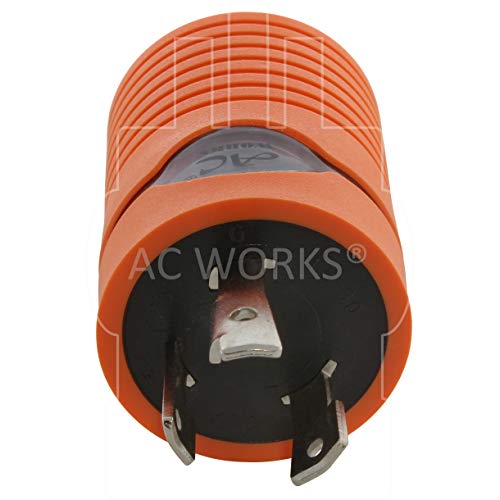 AC WORKS Generator to Transfer Switch L14-30 Inlet Box Adapter (L5-30 30Amp 3-Prong to L14-30 Compact) - Image 3