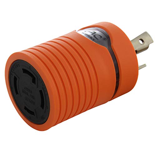 AC WORKS Generator to Transfer Switch L14-30 Inlet Box Adapter (L5-30 30Amp 3-Prong to L14-30 Compact) - Image 1