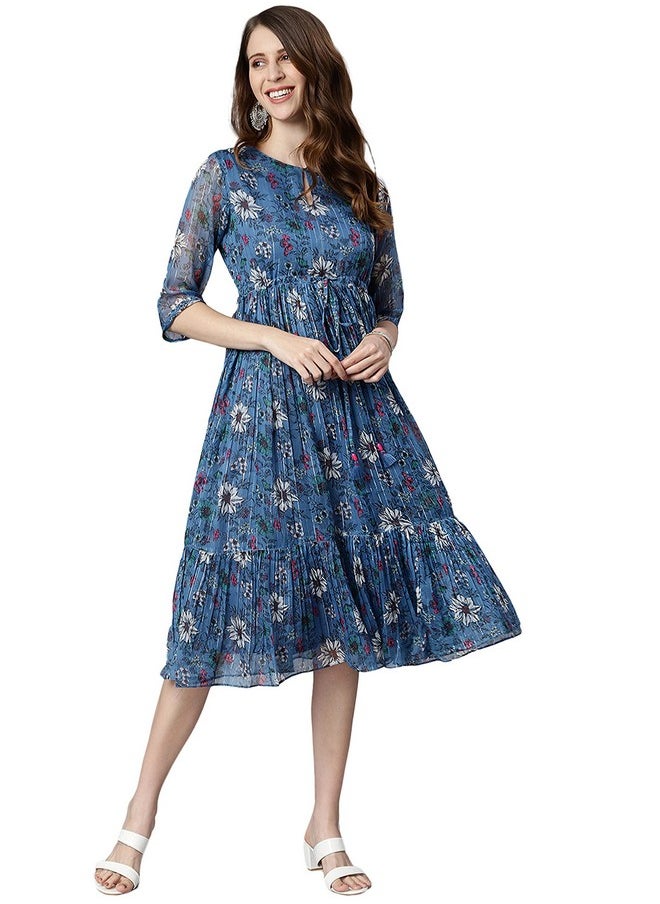 Janasya Women's Blue Poly Georgette Floral Printed Flared Western Dress(J0341-DR-J-M) - pzsku/Z44C3BB882B79223487A4Z/45/_/1738305680/43b1cb1a-af9e-487c-9c7a-bb7381e1dfb7