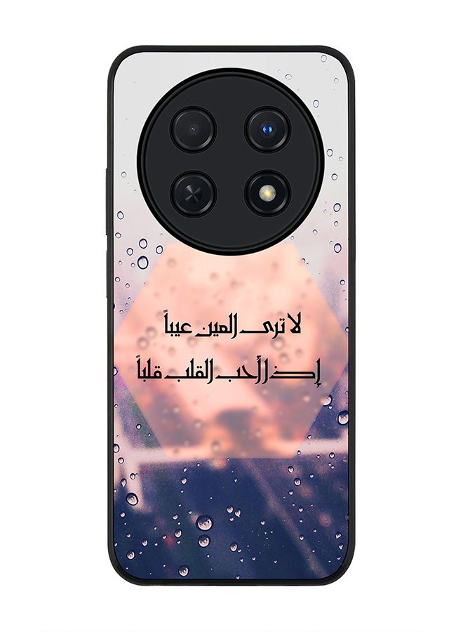 Stylizedd Rugged Black edge case for Huawei nova 12i 4G, Slim fit Soft Case Flexible Rubber Edges Anti Drop TPU Gel Thin Cover -  When The Heart Loves - Image 1