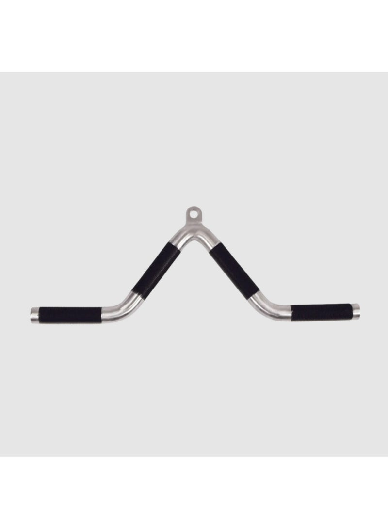 Multi-Purpose V Chrome Bar | Cable Machine Attachment for Back, Arms & Strength Training Workouts