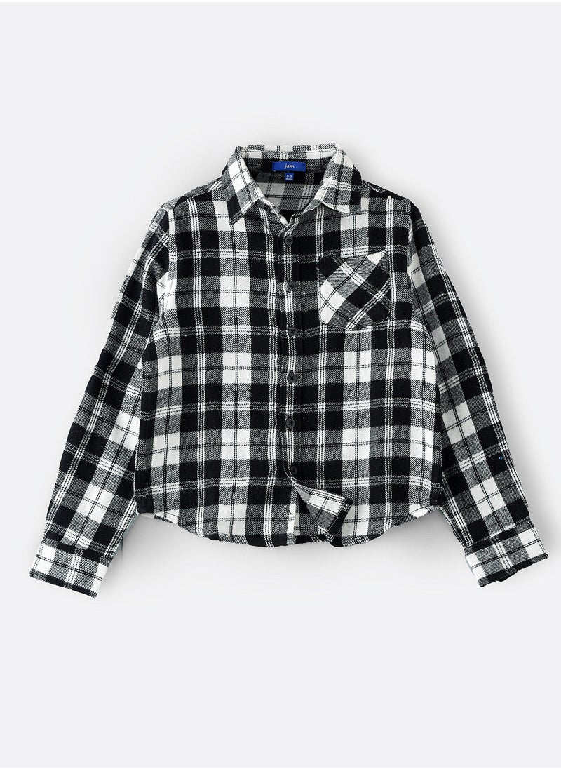 JAM Woven f/slv checks shirt  - Image 1