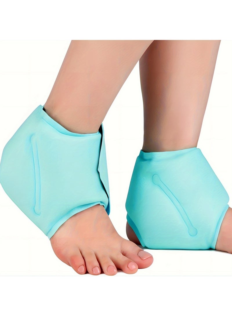 Ru syanl Ankle Ice Pack Wrap for Swelling, Plantar Fasciitis, Foot Pain Relief, Gel Cold Packs for Injuries Reusable, Hot Cold Compress Therapy for Achilles Tendinitis, Sprained Ankles  - Image 1
