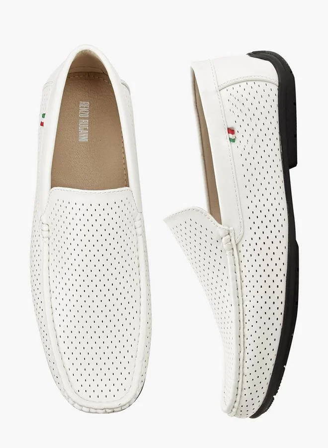 Men Textured Loafers