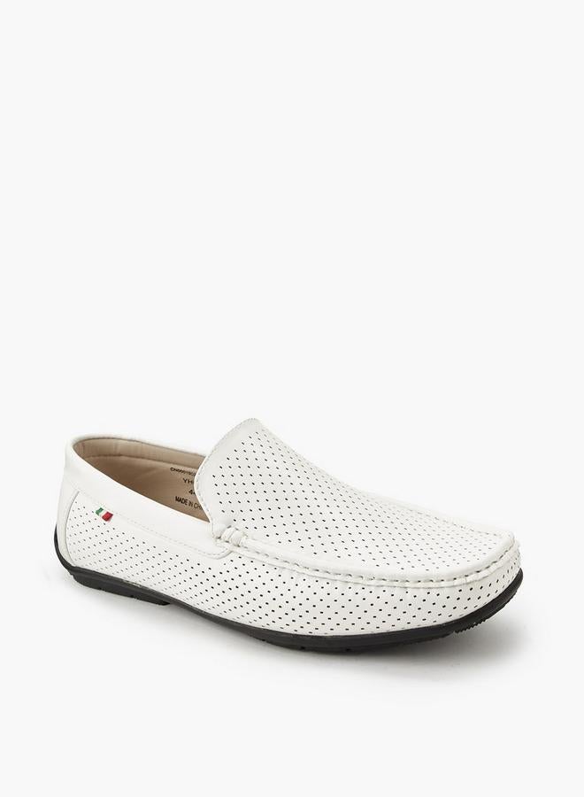 Renzo Ruganni Men Textured Loafers - Image 2