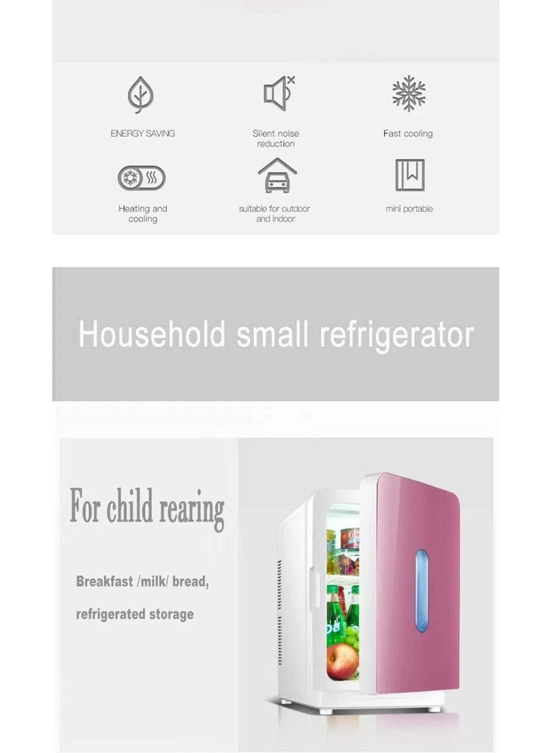 GT-Wheel Mini Refrigerator Makeup Skincare 20L Large Capacity for Cosmetic Skin Care Products Fruits Milk and Medicines  - Image 3