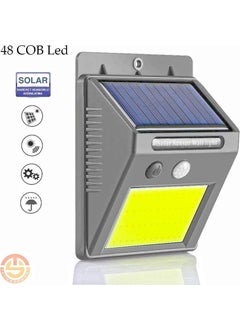 48 LED Solar Powered Garden Lamp Rechargeable with Solar Motion Sensor