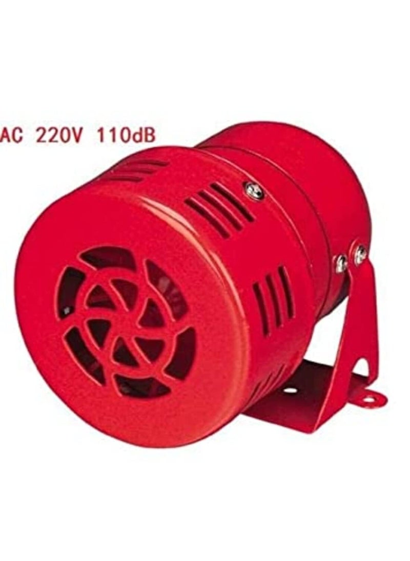 ELECTRRIUS ELECTRRIUS industrial factory buzzer siren hooter 220v ac buzzer sound copper electric siren hooter alarm high volume sound range 100 mtr use for schools college factories offices red  - Image 2