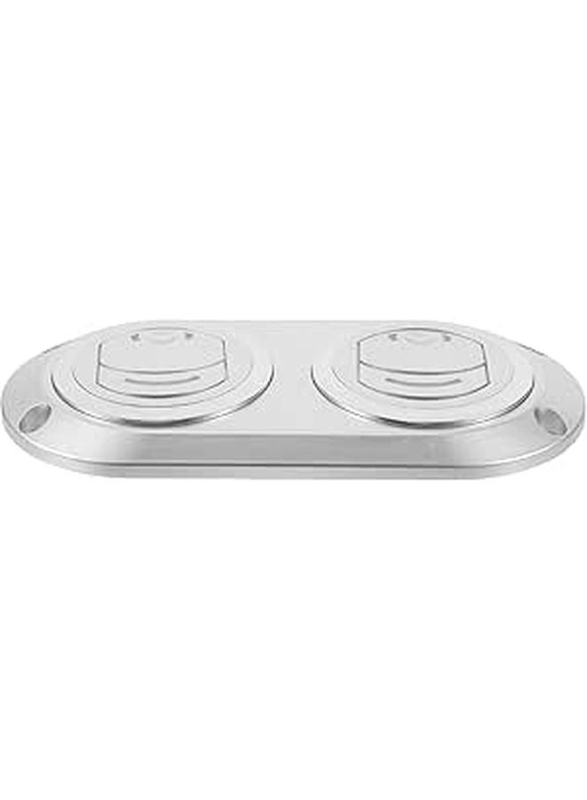 Silver Gray Plastic RV Bus Air Conditioner Outlet Vent Deflector Cover for Car Boat HVAC Replacement - Image 1