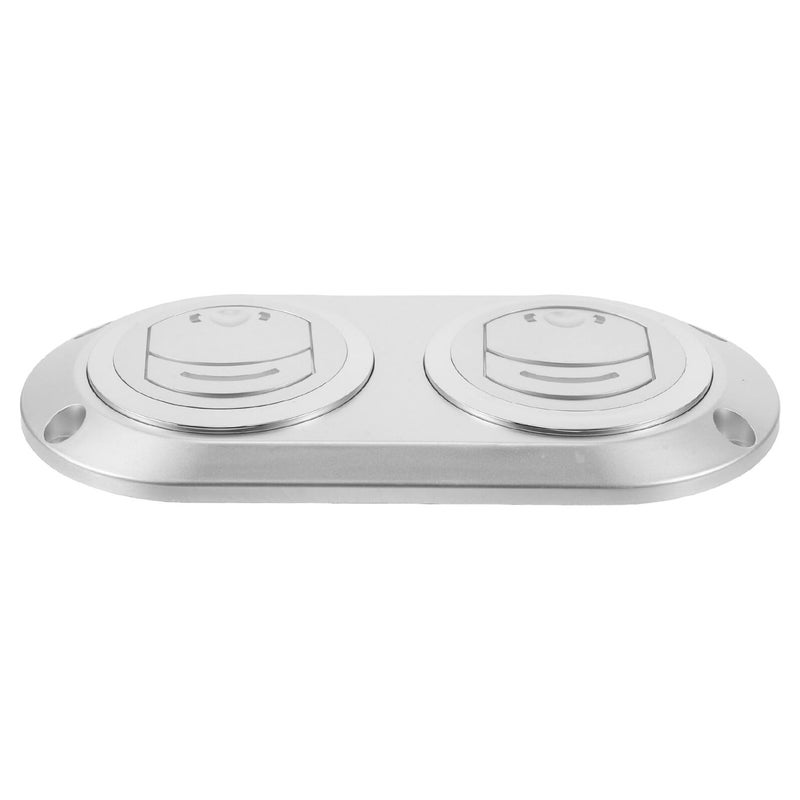 Silver Gray Plastic RV Bus Air Conditioner Outlet Vent Deflector Cover for Car Boat HVAC Replacement - Image 2