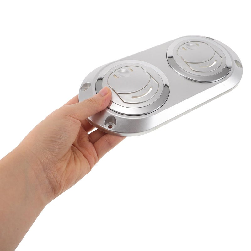Silver Gray Plastic RV Bus Air Conditioner Outlet Vent Deflector Cover for Car Boat HVAC Replacement - Image 5