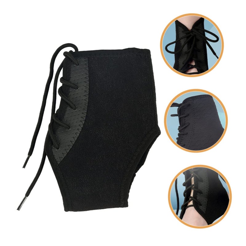 Black Ankle Brace Support For Plantar Fasciitis Achilles Tendon Volleyball Men Women - Image 4