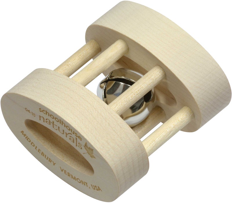 Maple Landmark Oval Bell Rattle Unfinished