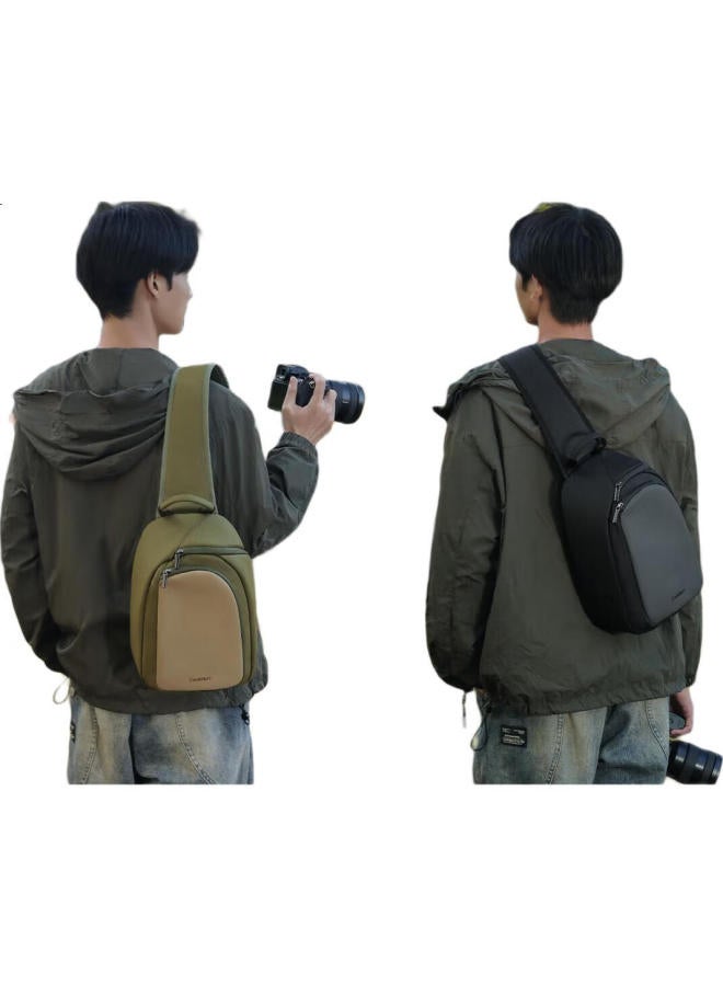 Cwatcun Shoulder Camera Bag, Crossbody Large Capacity Waterproof Photography Bag, Commuter Travel Backpack, Suitable For Fuji, Sony, Nikon, Canon - Image 3