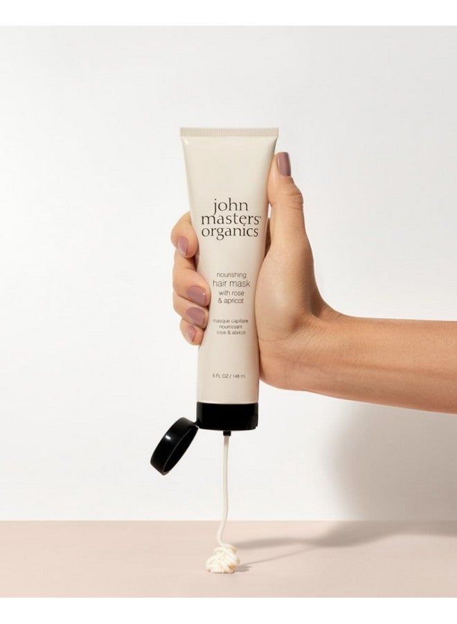 John Masters Organics - Nourishing Hair Mask | Rose and Apricot | Deep Conditioning Hair Mask | Scalp Treatment | Avocado | Silicone & Paraben Free | Cruelty Free| Haircare for Men & Women (5 oz.) - Image 2