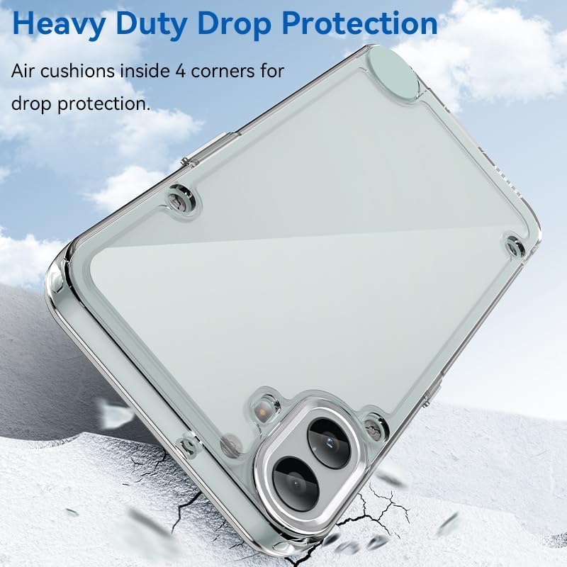 Nishtech for CMF Phone 1 5G (2024) Premium Transparent Hybrid Soft Slim Dust Proof Back Case Cover with Camera Protection - Image 3