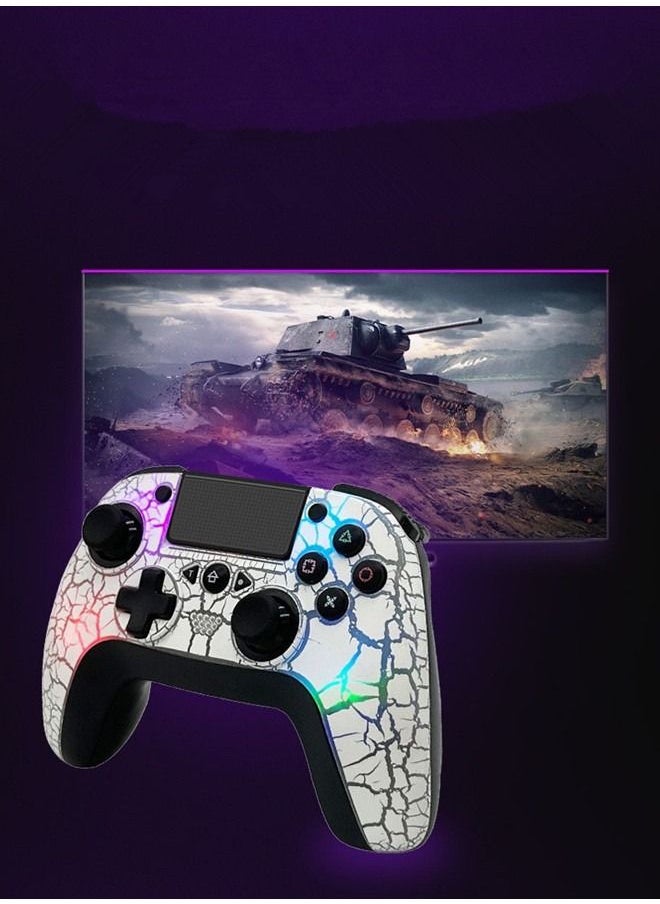 وحدة تحكم PS4 لاسلكية، وحدة تحكم PS4 بلوتوث، بديل لوحدة تحكم PS4، وحدة تحكم عن بعد PS4، متوافقة مع PS3/ PS4/Slim/Pro