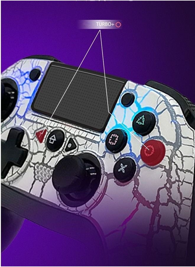 وحدة تحكم PS4 لاسلكية، وحدة تحكم PS4 بلوتوث، بديل لوحدة تحكم PS4، وحدة تحكم عن بعد PS4، متوافقة مع PS3/ PS4/Slim/Pro