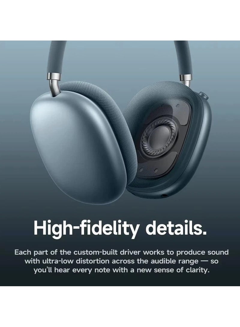 هوكو سماعات رأس W65 Plus ANC لتقليل الضوضاء بتقنية البلوتوث فوق الأذن لاسلكية كبيرة الحجم مع صوت عالي الدقة وسماعات رياضية مع زر - أسود. - Image 5