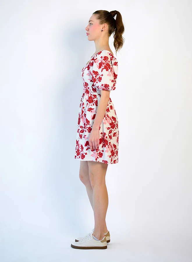 فيرجيو VIRGIO 100% Cotton Printed Skater Dress