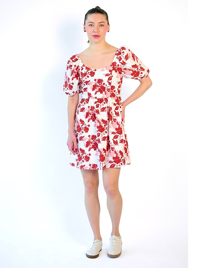 Virgio VIRGIO 100% Cotton Printed Skater Dress  - Image 4