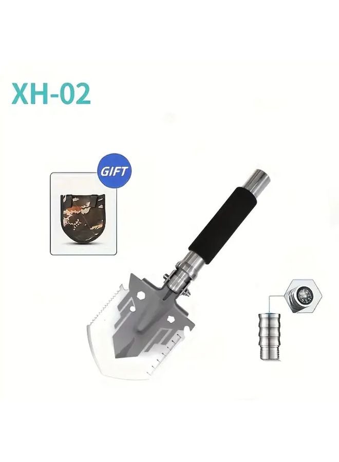 XH 02 Supervisor Multifunctional Folding Shovel Stainless Steel Portable Camping Gardening Tool - Image 1