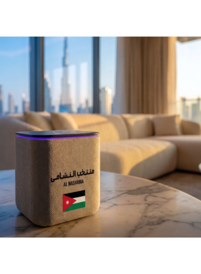 ياسمينة مكبر صوت ذكي Yango Yasmina Midi إصدار كرة القدم المحدود، عربي إنجليزي، 24 واط صوت، محور منزل ذكي Zigbee، يتضمن غلاف جامع وحزمة ملصقات - Image 5