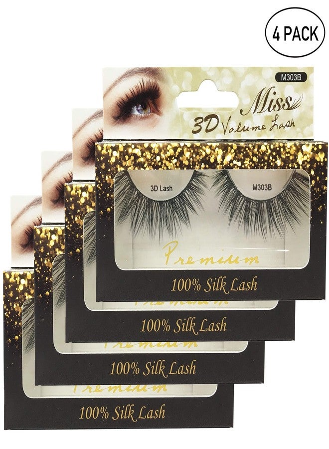 Miss Lashes [4 PACKS] Miss Lashes 3D Volume Tapered False Eyelash Extension - Image 2