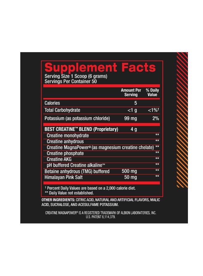 BPI SPORTS Best Creatine, Pro Strength Creatine Blend, Fruit Punch Flavor, 50 Serving - Image 3