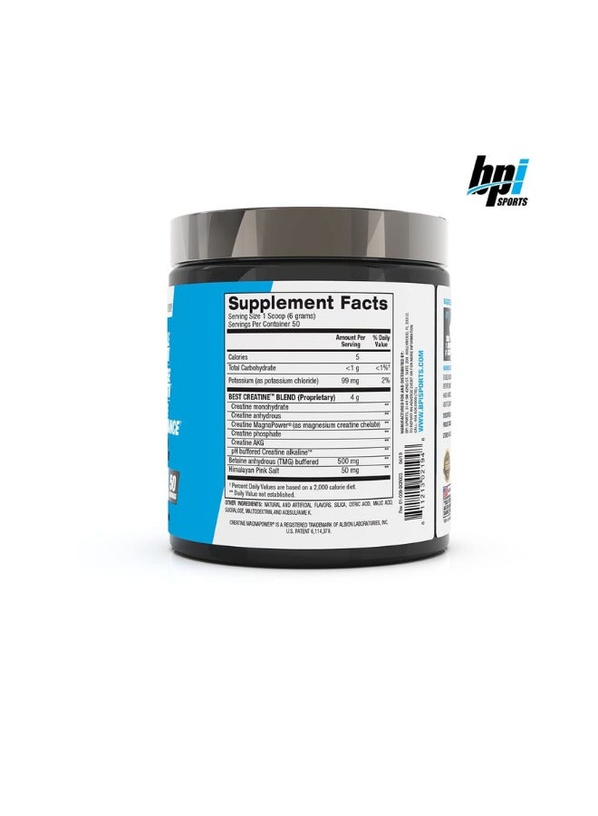 BPI SPORTS Best Creatine, Pro Strength Creatine Blend, Fruit Punch Flavor, 50 Serving - Image 2