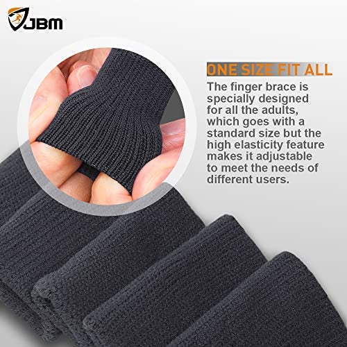 JBM Finger Sleeves 5Pack Sport Finger Brace Protector Compression Sleeve for Arthritis - Image 4