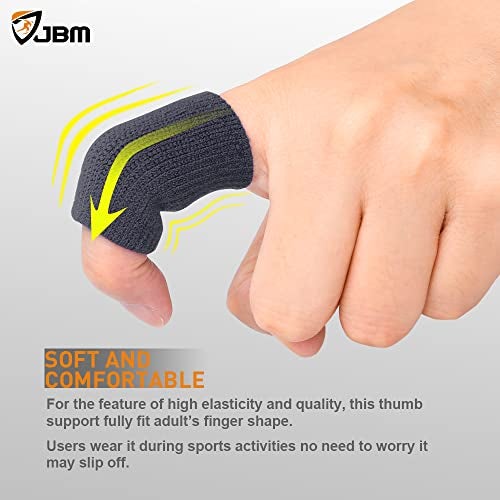 JBM Finger Sleeves 5Pack Sport Finger Brace Protector Compression Sleeve for Arthritis - Image 5
