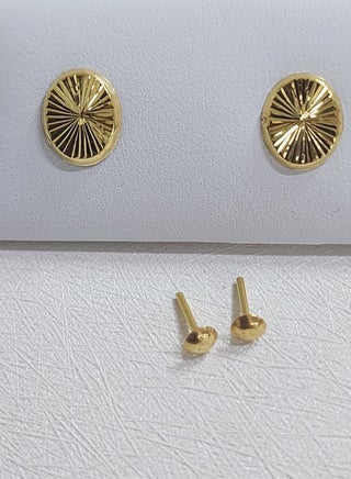 Real 18K Gold Earring Sets - pzsku/Z44C49FA1F48FC4C75A3CZ/45/_/1684844568/af4503f0-7f13-4728-8c2c-737152af2aeb