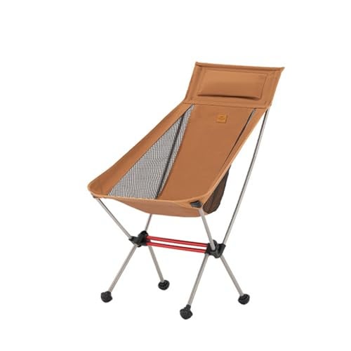 Naturehike Camping Chair Foldable with Storage Bag Outdoor Portable for Adults Lightweight Supports 265lbs Backpacking for Fishing Hiking Beach Lawn YellowL - Image 1