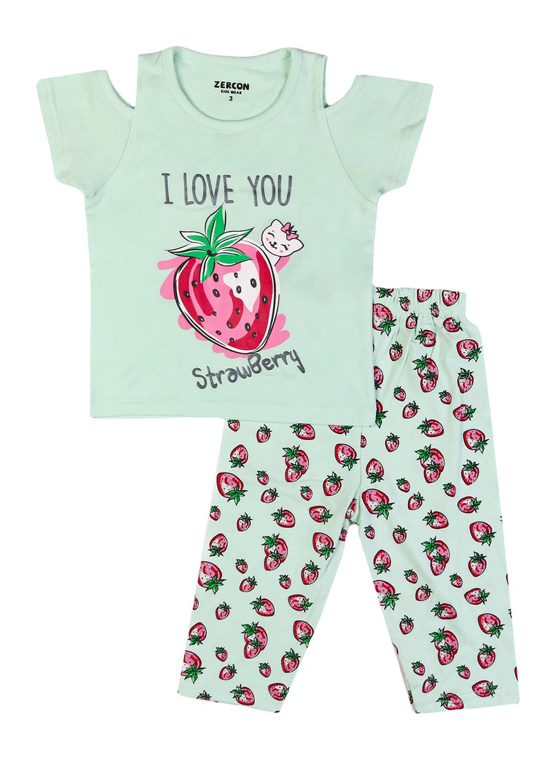 Zercon - Summer Pajama Set for Girls - Image 1