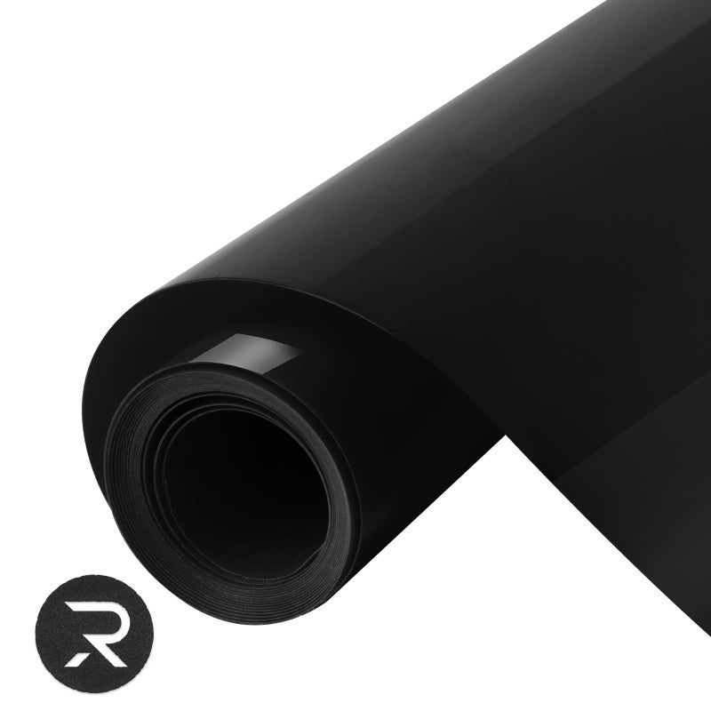 HTVRONT Black Puff HTV Vinyl Roll  10 x 6ft 3D Puff Heat Transfer for T Shirts Cricut  Cameo  Easy to Cut Weed  Transfer