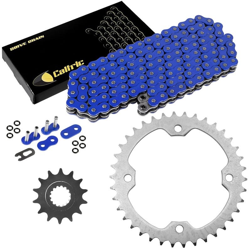 Caltric O-Ring Blue Drive Chain & Sprockets Kit for Yamaha Raptor 700R (2006-2014) - Image 1