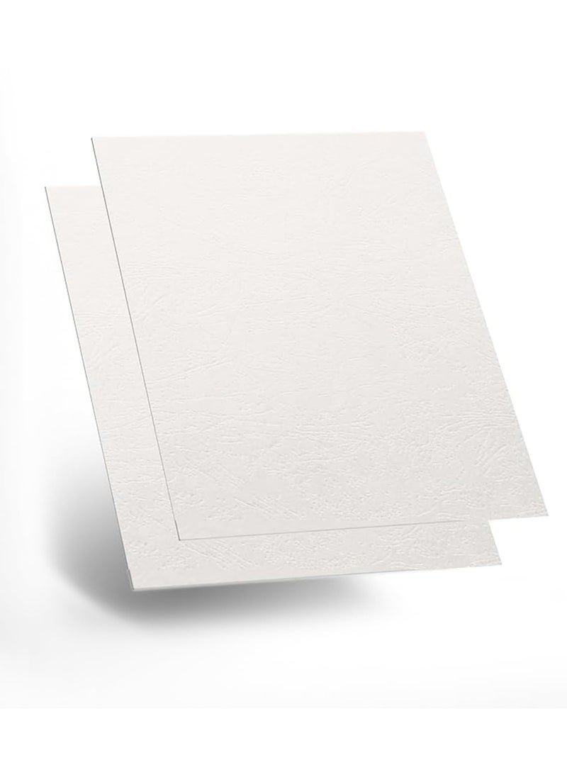 MARKQ - [1000 Pack] White Binding Cover [A4] 230 GSM – Durable Protective Sheets for Presentations, Reports, and Documents – Compatible with Comb & Wire Binding Machines - Image 1