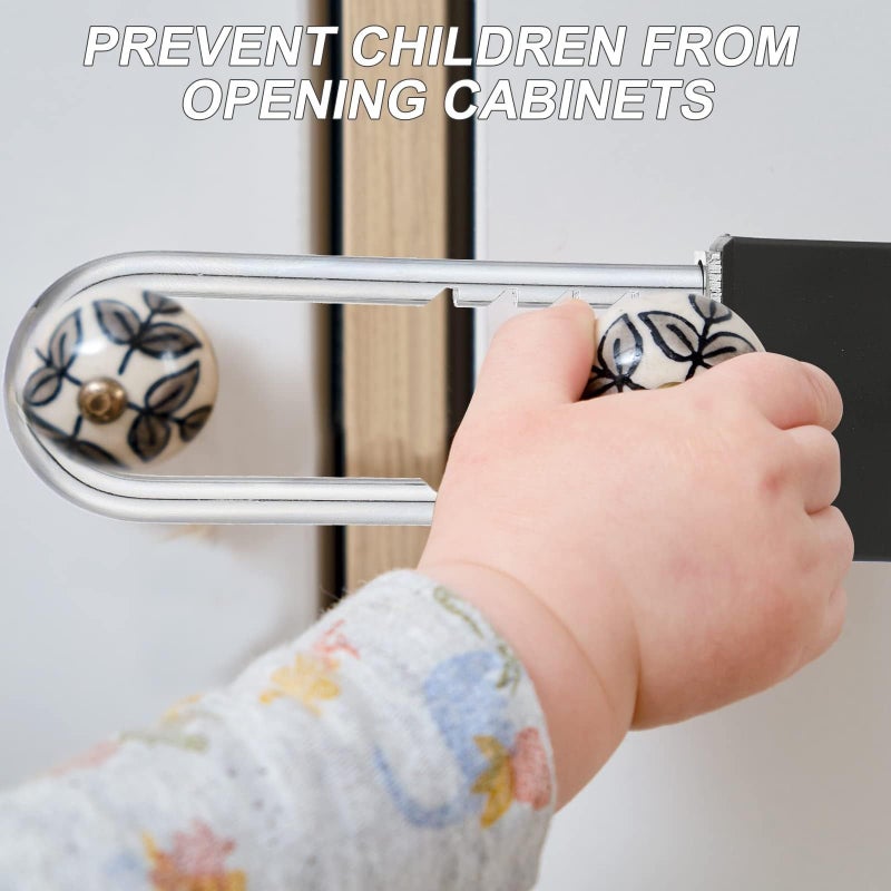 يُسلِّم قفلان طويلان مع مفتاح، مصنوعان من النحاس الصلب، قابلان للإزالة وتعديل الطول، مناسبان للبوابات والخزائن والدراجات النارية والهوائية (عرض 2 بوصة). - Image 3