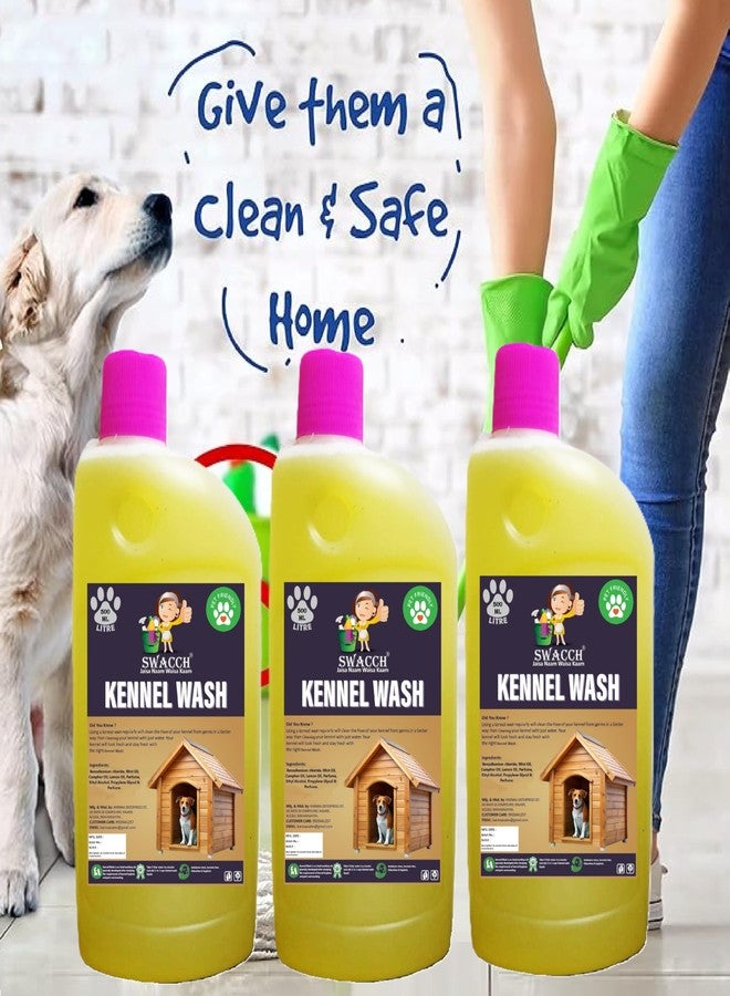 swacch Kennel Wash (500ml) (Pack of 3) Lemon I Pet Stain & Odour Remover I Pet Floor Cleaner Liquid I Dog and Cat Friendly - Image 3