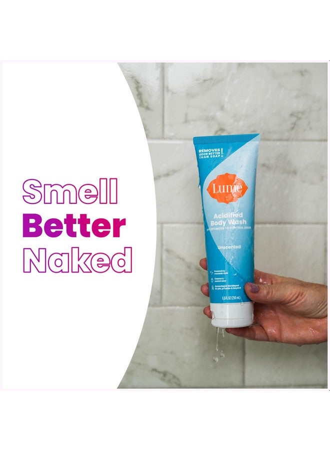 Lume Acidified Body Wash24 Hour Odor Controlremoves Odor Better Than Soapmoisturizing Formulasls Free Paraben Freesafe For Sensitive Skin8.5 Ounce (Pack Of 2)Unscented - Image 4
