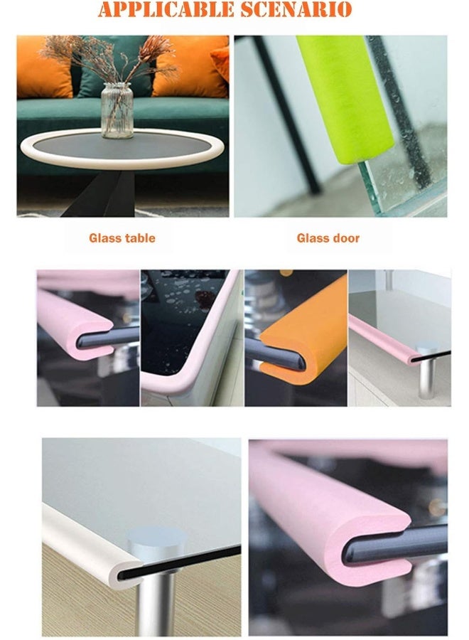 M2cbridge U Shape Extra Thick Furniture Table Edge Protectors Foam Baby Safety Bumper Guard 6.5 Ft (Off White (6.5ft x 2)) - Image 5