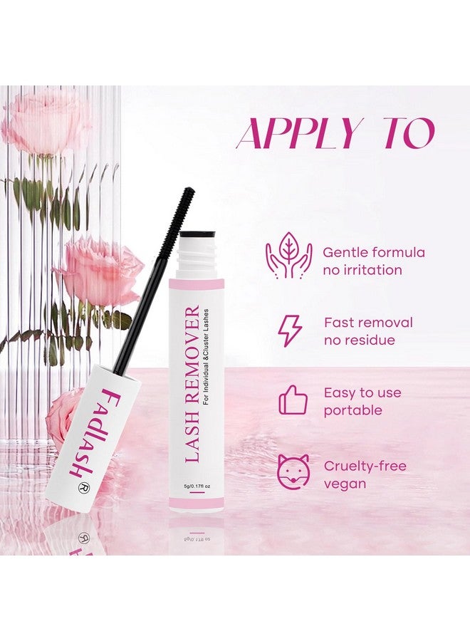 FADLASH Lash Remover For Lash Extensions 5Ml Cluster Lash Glue Remover Lash Remover For Cluster Lashes Clear Lash Cluster Remover Easy Removal Gentle Eyelash Remover For Lash Extensions - Image 1