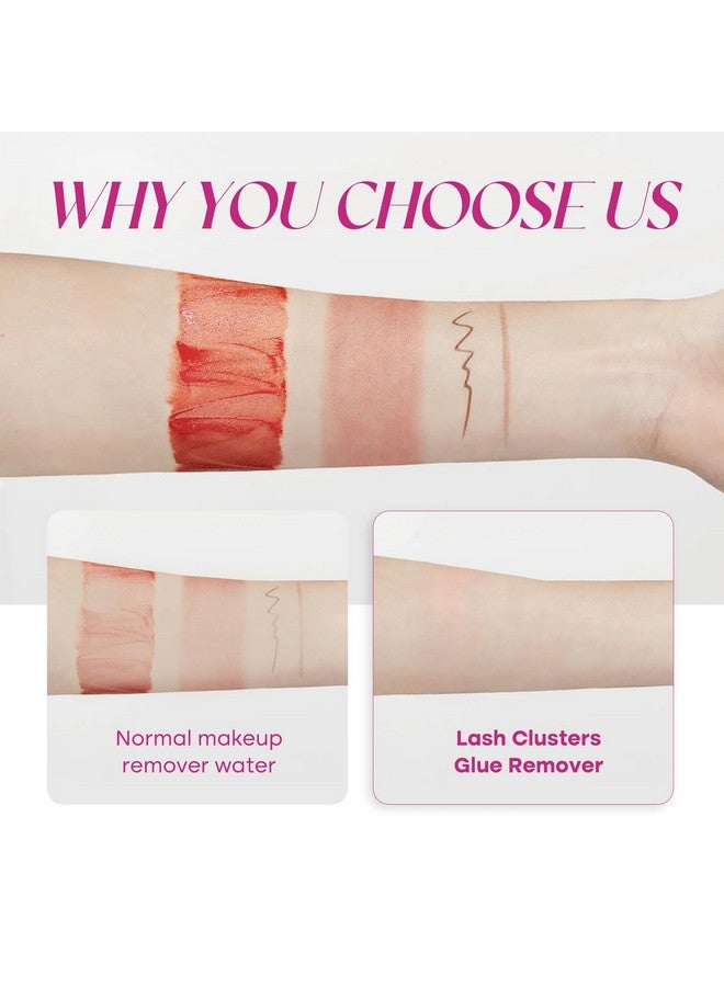 FADLASH Lash Remover For Lash Extensions 5Ml Cluster Lash Glue Remover Lash Remover For Cluster Lashes Clear Lash Cluster Remover Easy Removal Gentle Eyelash Remover For Lash Extensions - Image 2