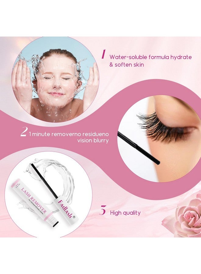 FADLASH Lash Remover For Lash Extensions 5Ml Cluster Lash Glue Remover Lash Remover For Cluster Lashes Clear Lash Cluster Remover Easy Removal Gentle Eyelash Remover For Lash Extensions - Image 3